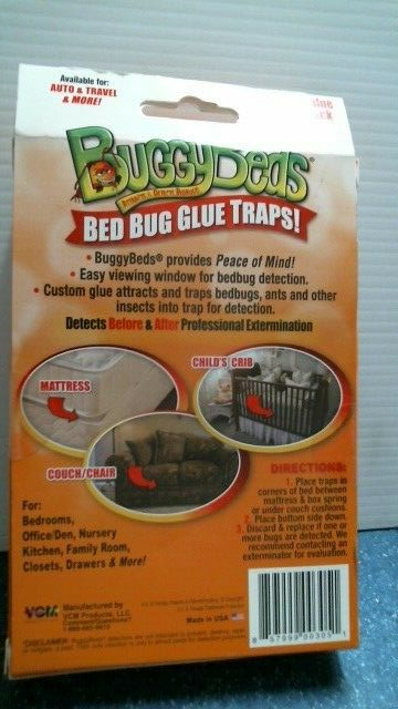 Buggy Bed Bed Bug Glue Traps 12 Pack (00305) FS