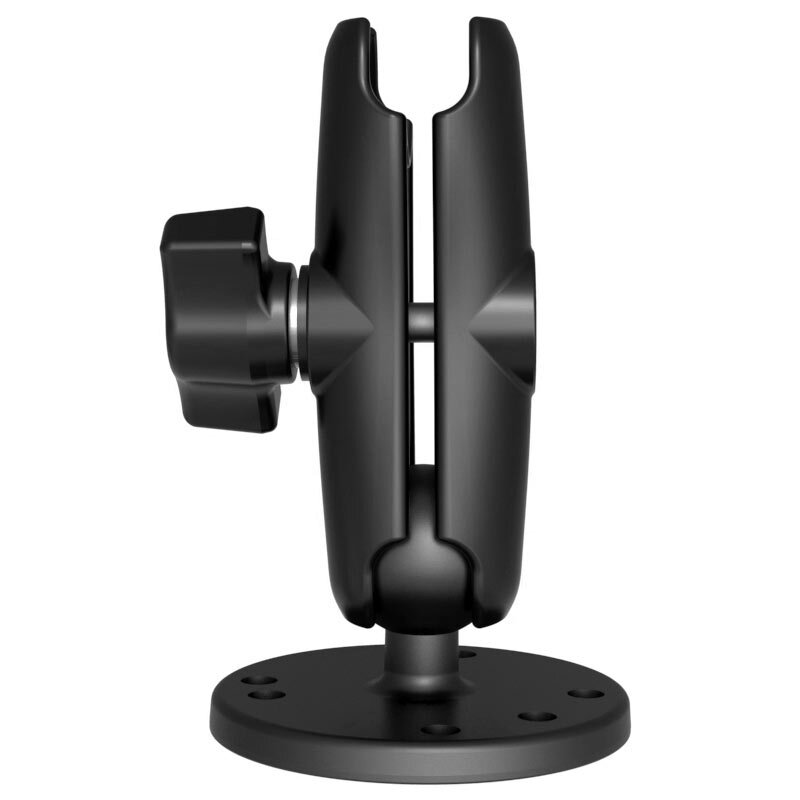 RAM-B-103U RAM Double Socket Arm with Round Plate - B Si...