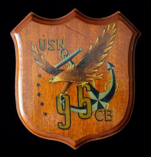 WWII 96th US Naval Construction BN (Seabees) Plaque