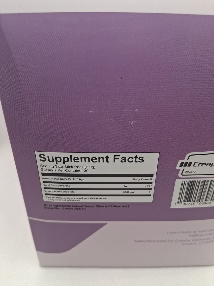 Creatine Mixed Berry - Create Creatine Monohydrate Powder Getting 2 Exp 8/27