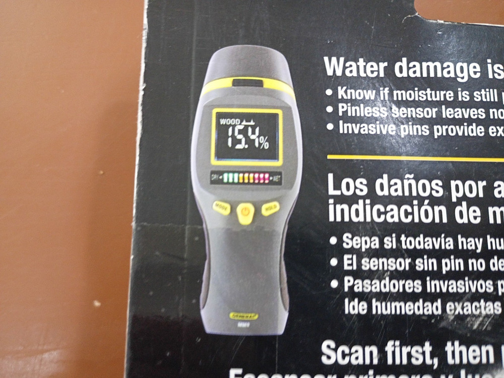 General Tools Combo Pin & Pinless Moisture Meter, Water Damage & Mold Detection