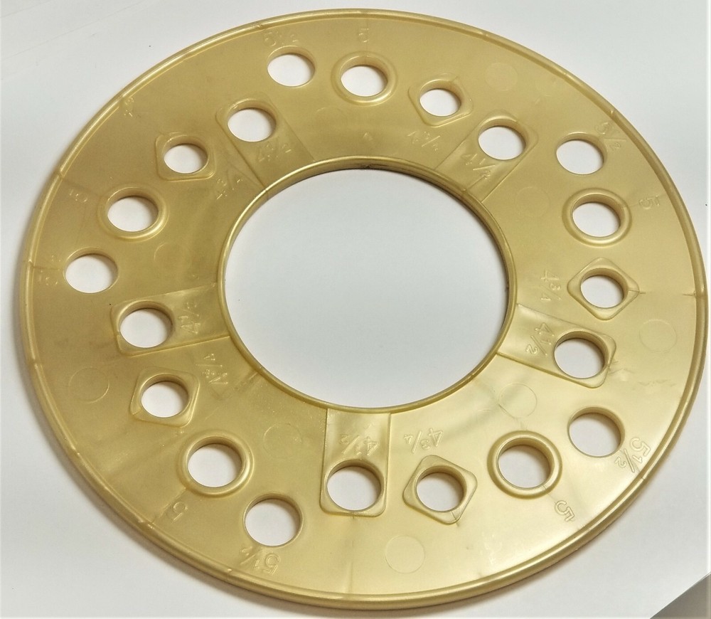 5 LUG WHEEL BOLT PATTERN TEMPLATE TOOL