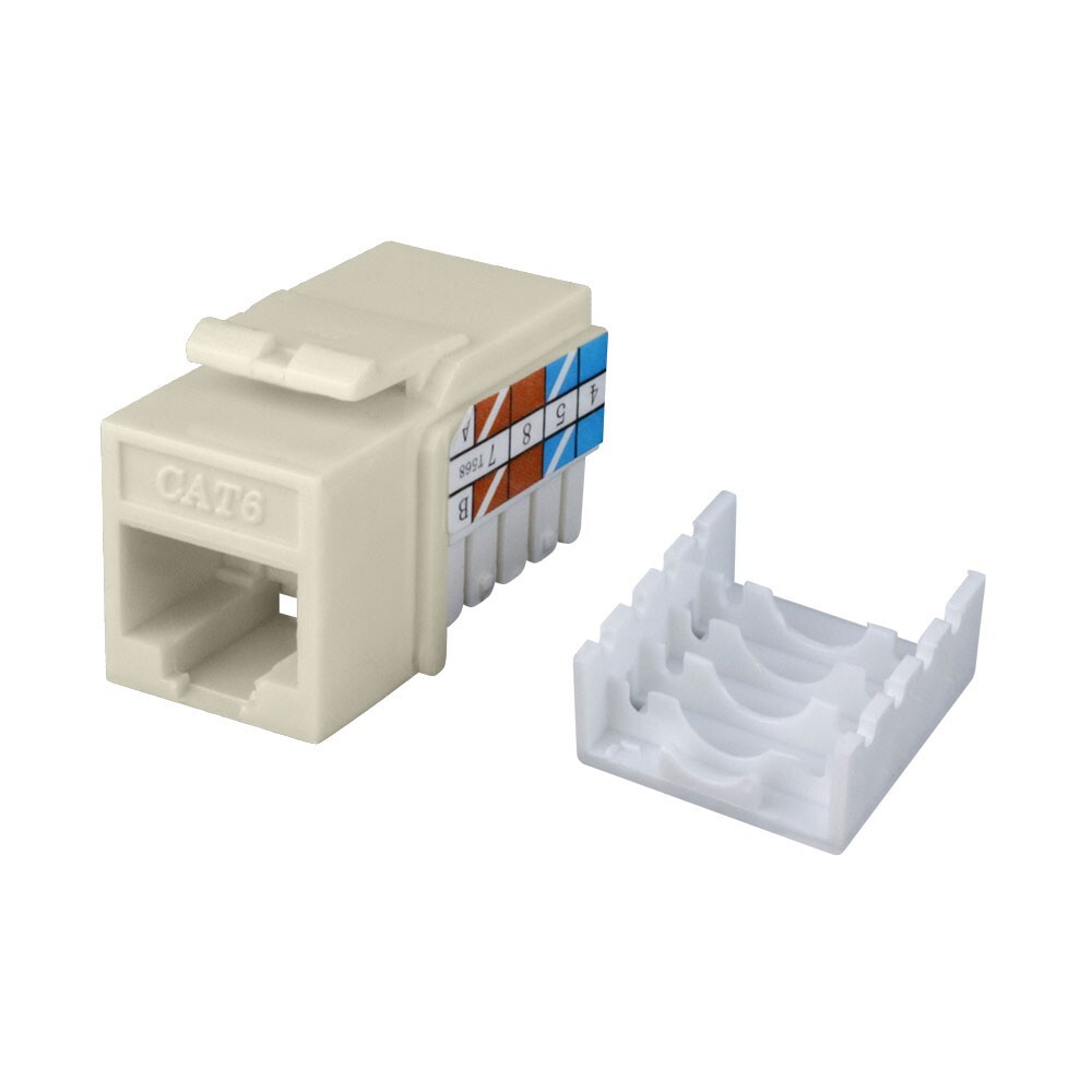 Construct Pro Cat6 (RJ-45) Keystone Jack (Almond)