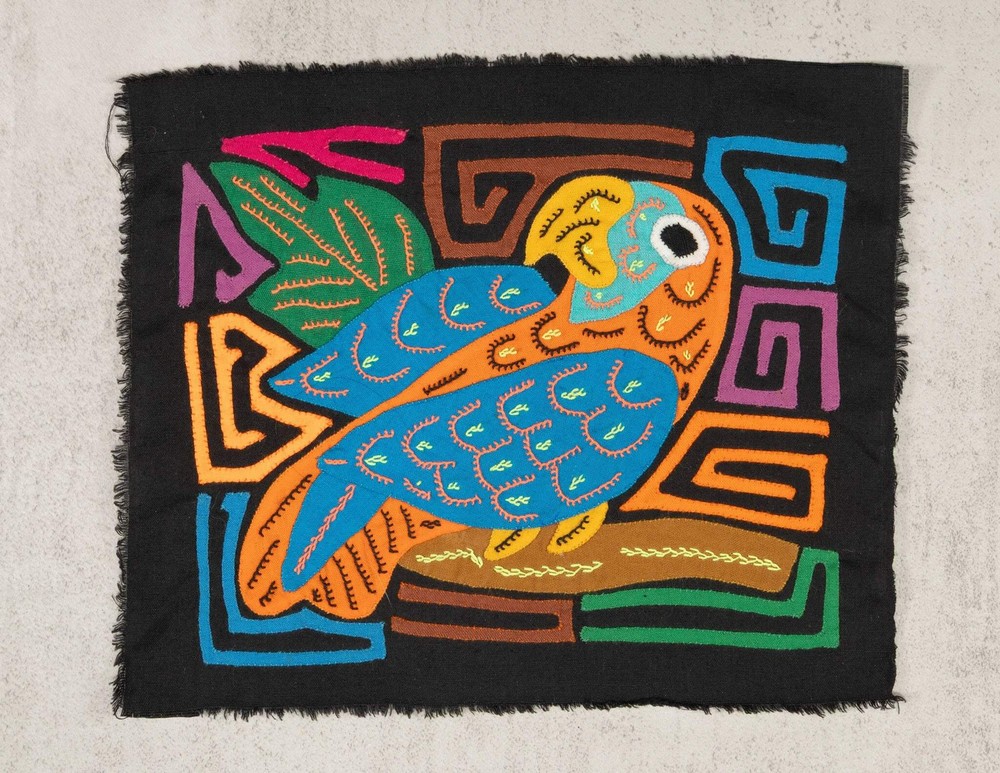 Multicolor Orange And Blue Molita