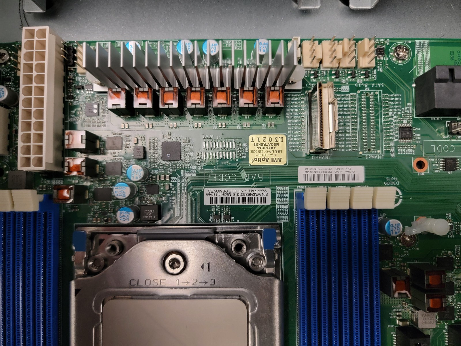 Combo: Supermicro H12SSL-i ATX + AMD EPYC 7V13 ES 64-core + XXV710 2x25G SFP28