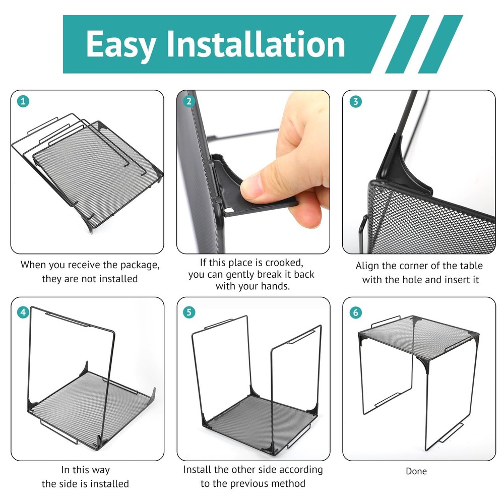 AUECOOME Locker Organizer Shelf Stackable Extra Locker Shelf for School Locker O