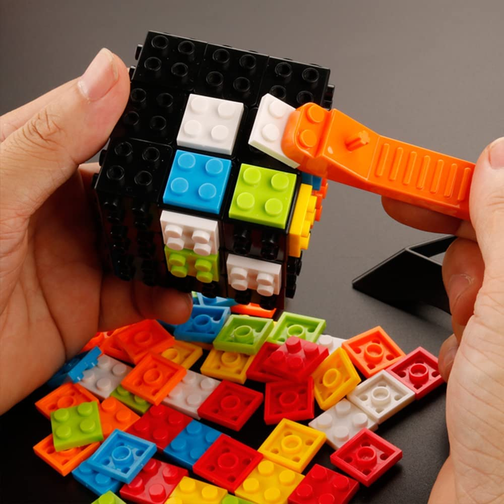 Ulanlan Speed Magic Rubix Cube 3x3 Build-on Brick Smooth Turning Cube...