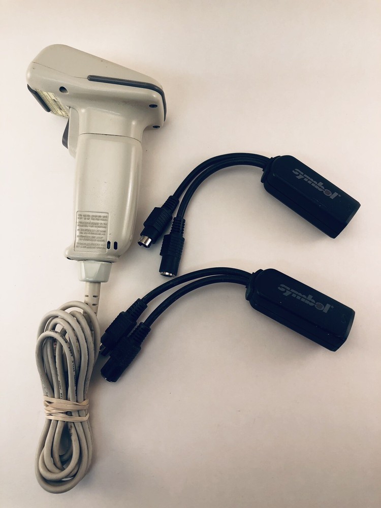 Symbol Spark LS1004 Bar Code Scanner-(5)-& STI80-0200 Synapse Smart Cable (2)