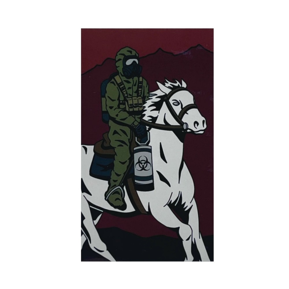 Task Force Doomer Pestilence Sticker Slap The Four Horsemen