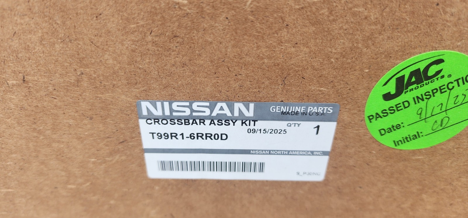 Nissan Rogue 2021-2025 Roof Rail Cross Bars Assembly Black T99R1-6RR0D