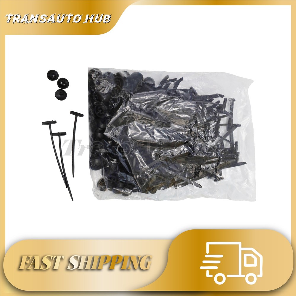 100x Black Nylon Cable Ties Heavy Duty Self-Locking Zip Ties Multi-Purpose