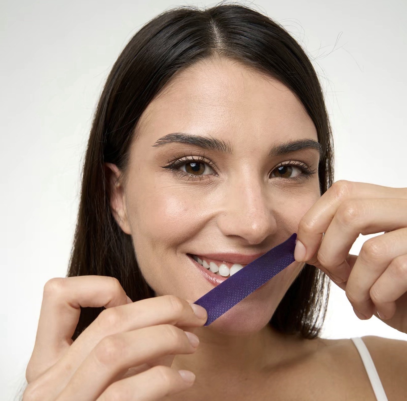 DRDENT Purple Whitening Strips: 14 strips, Enamel-Safe, Peroxide-Free Teeth