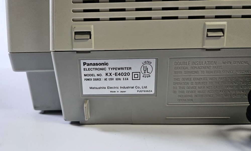 Panasonic KX-E4020 Electronic Typewriter Spell Correct -Working [Read Desc]
