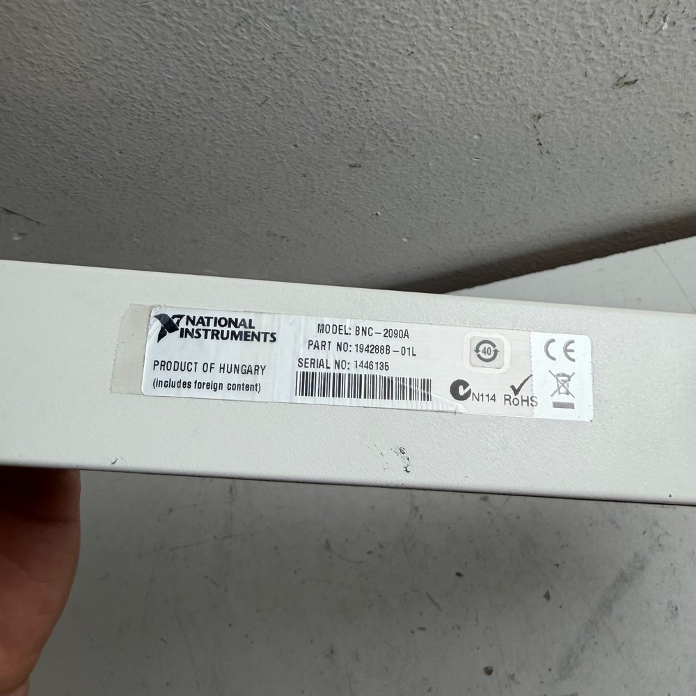 National Instruments BNC-2090A White Rack-Mounted Shielded BNC Adapter Chassis