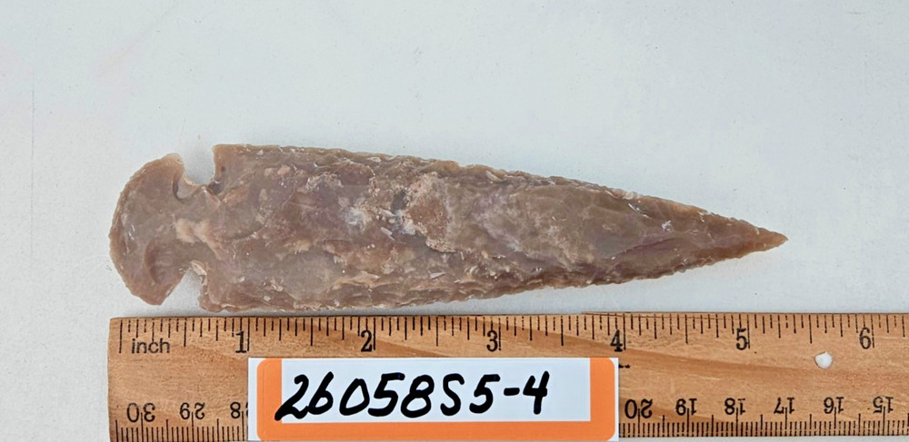 5.25" Spearhead - Lance Head - Drill - Knife - Pow-Wow - Hand Knapped Agate