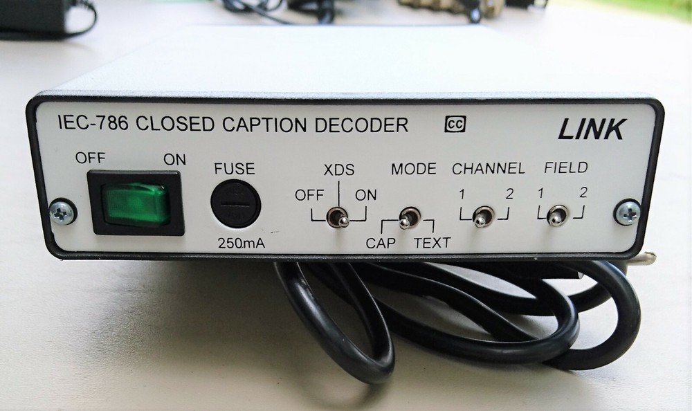 LINK IEC-786 Two Field Closed Caption Decoder