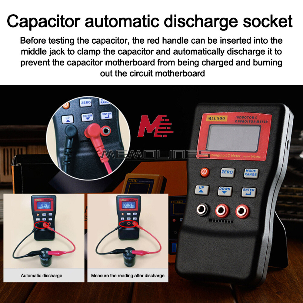 MLC500 Auto Range Capacitance Inductance Meter Digital Capacitance Tester new