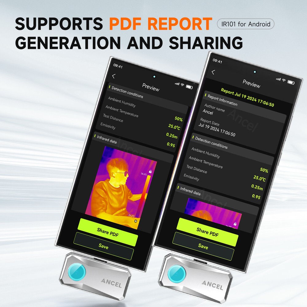 Thermal Camera for Android 256x192 IR High Resolution Optimized Temperature Accu