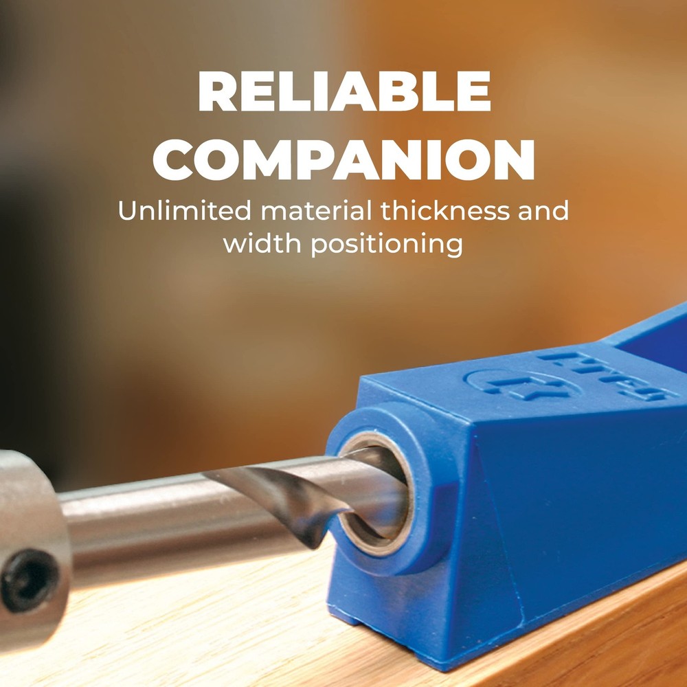 MKJKIT Mini Jig Kit Simple, Compact PocketHole Jig Create Strong Joints Wit...