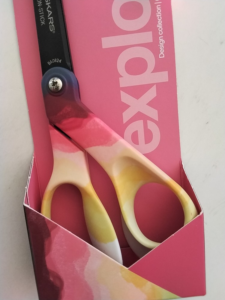 Fiskars - Daybreak 8" Non Stick Scissors Multi Color Handle