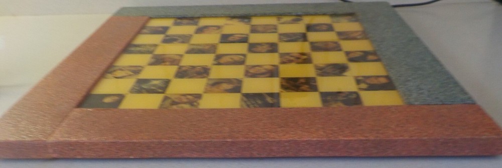 BATTLESTAR GALACTICA Custom Checker Chess Board