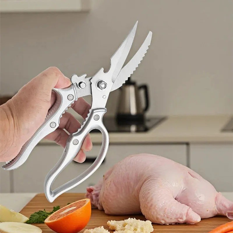 Heavy Duty Kitchen Scissors, Poultry Shears (for Meat,Chicken, Bone,Turkey,Fish)