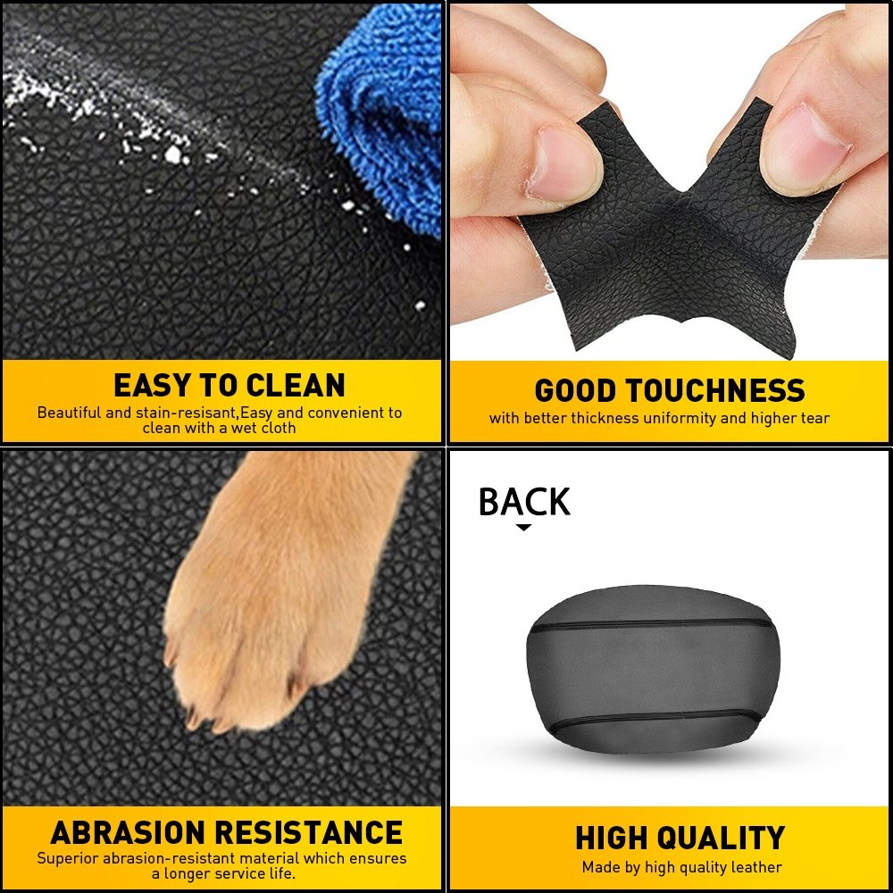 Black Center Console Lid Armrest Leather Cover Trim For Cadillac CTS 2008-2014