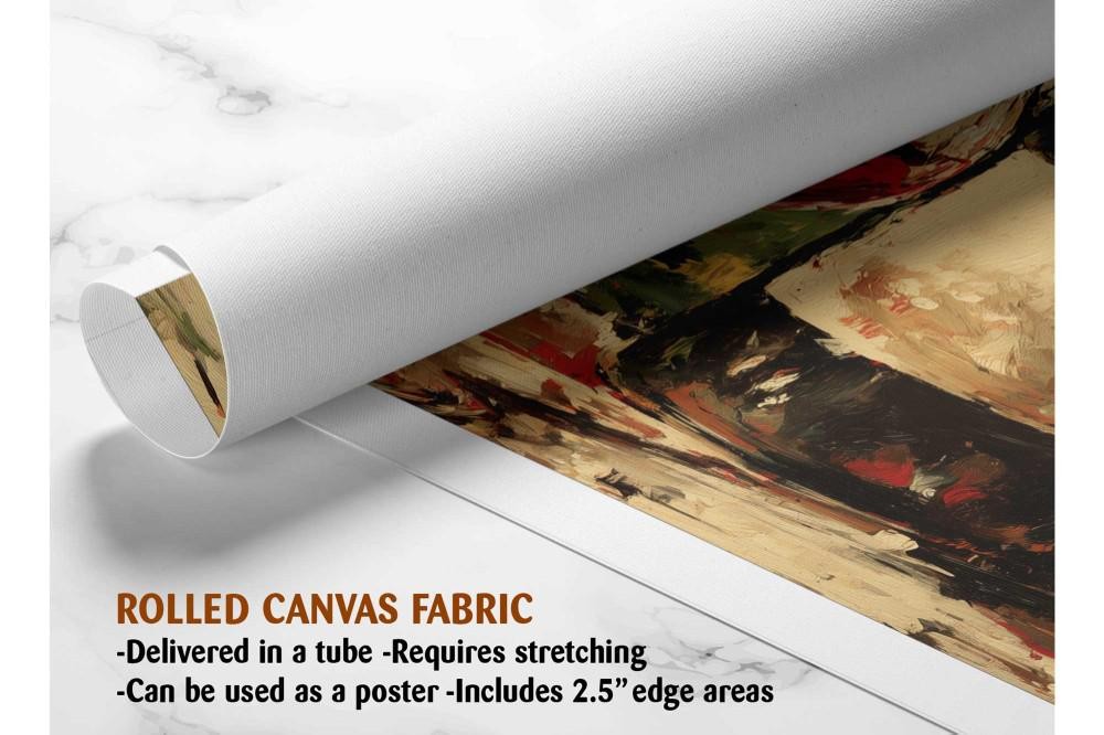 Red Wine Canvas Art Handcrafted Impressionistic Bar Kitchen Wall Decor