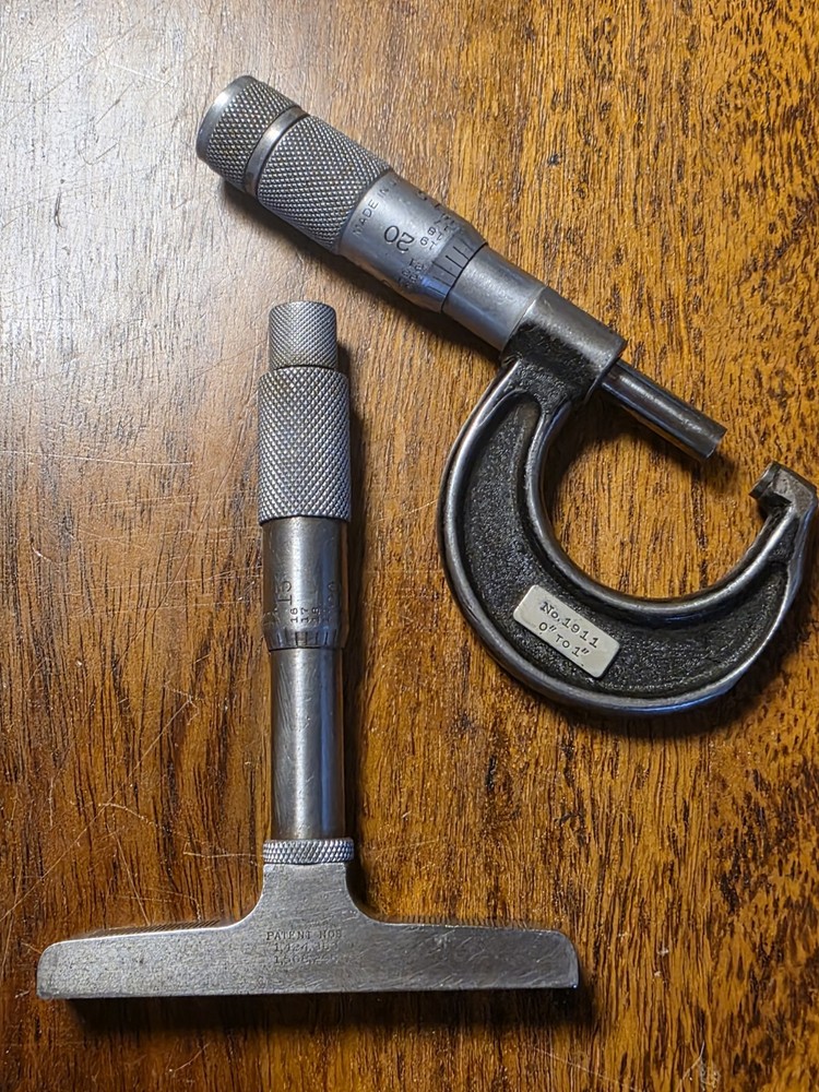 Lufkin Micrometers Outside (Model 1911) and Depth (Model 513)