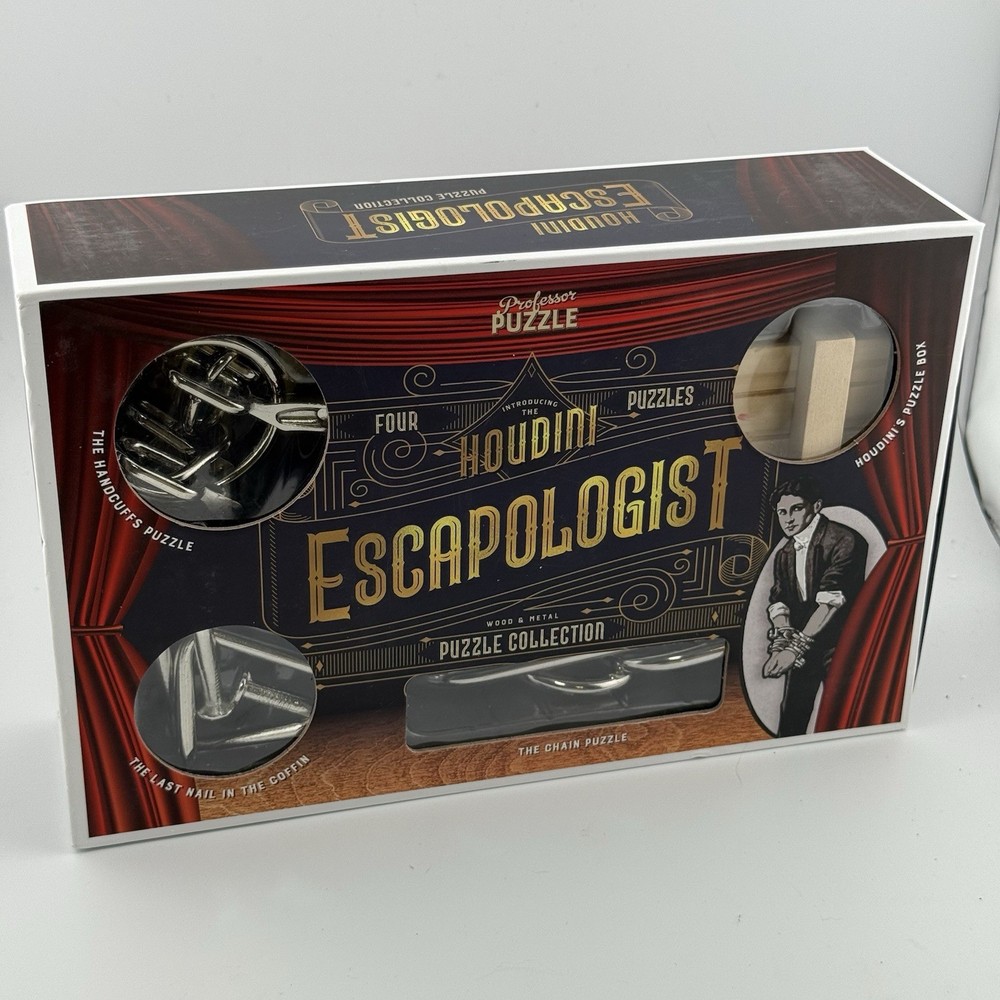 Professor Puzzle Houdini Escapologist 4 Collection, used, missing solutions