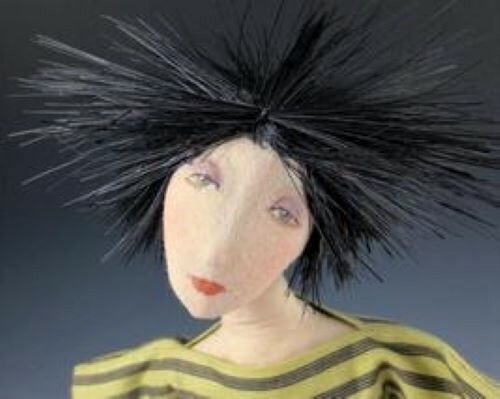 Cloth Art Doll Pattern Class Tutorial "A Tisket, A Tasket" by Cindee Moyer