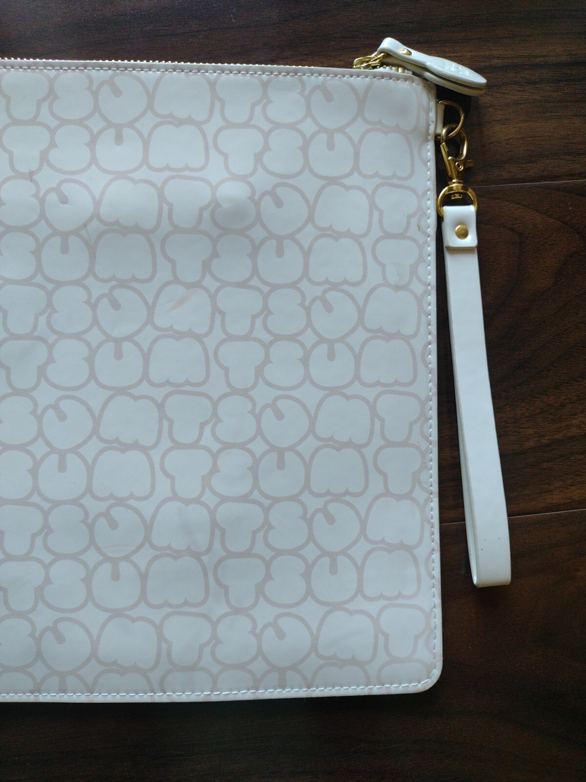 Large Disney Tsum Tsum Zip Pouch Wallet Call Out Vinyl Microfiber bag case 10x14