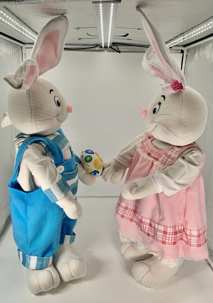 Vintage Easter Bunny Rabbit Door Greeter Two 32”