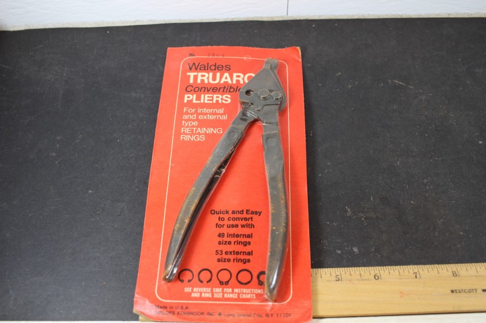 Waldes Truarc Snap Ring Pliers Internal & External NOS USA