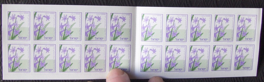 ISRAEL, booklet B38 #1540 HYACINTH, 2003.
