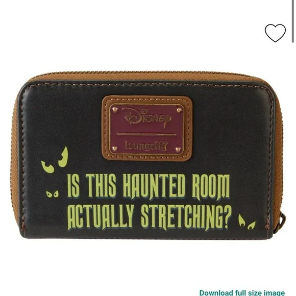 Loungefly Disney Haunted Mansion Stretching Portraits Zip-Around Wallet