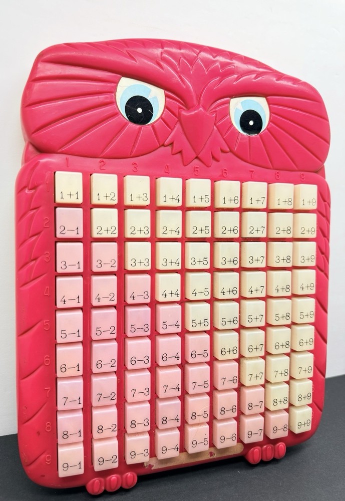 Vintage Magic Math Machine Touch & Learn Multiplication Learning Aid Toy