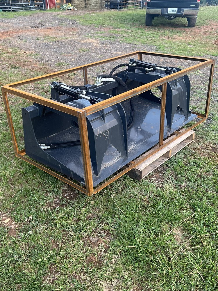 NEW Wolverine 72” Flat Bottom Grapple Bucket for Skidsteer/Quick-Attach