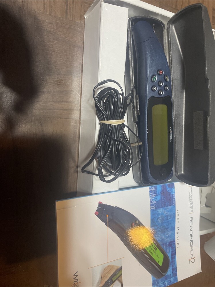 Wizcom READING PEN 2 Portable Personal Reading Assistant & Case Read description
