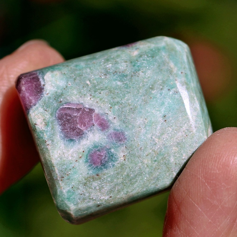 Tumbled Stone: Ruby and Fuchsite from India (RUB203)