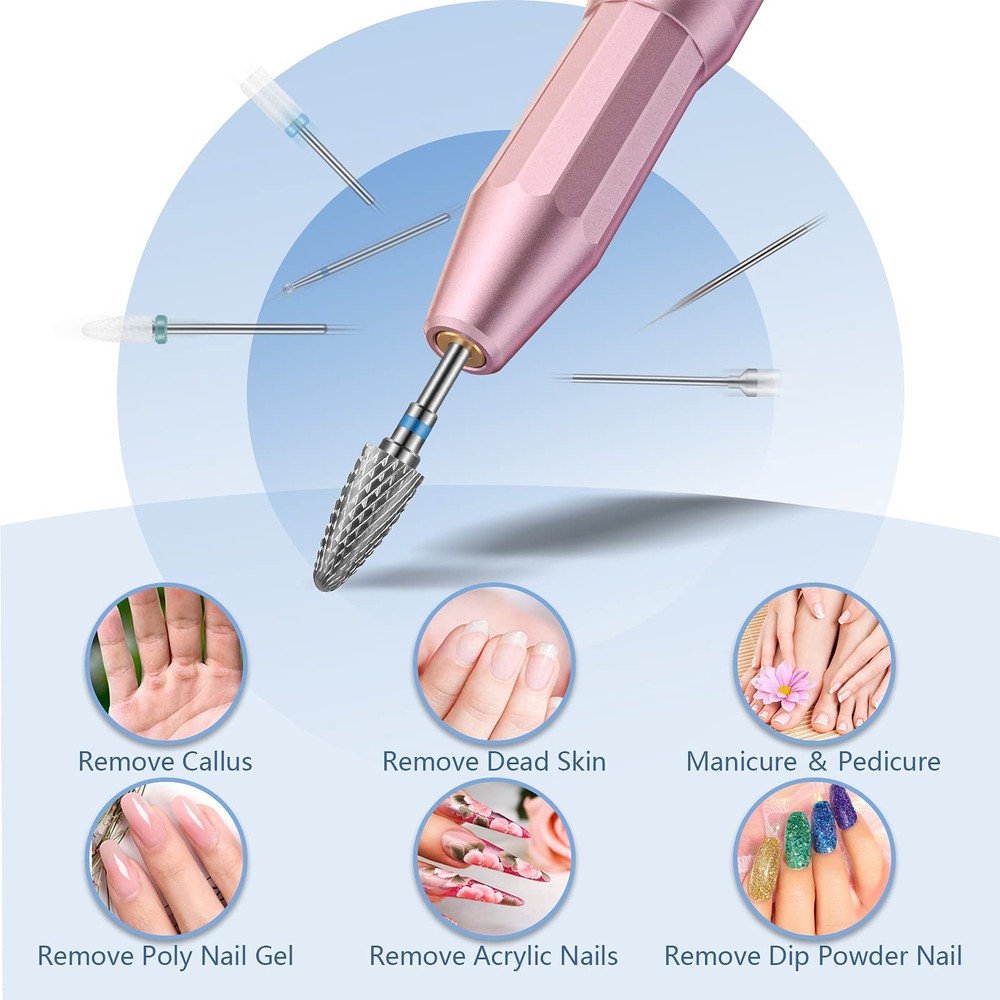 13pc Nail Drill Bits Set Drill Bits For Nails 3pcs Tungsten Carbide Drill Bits+