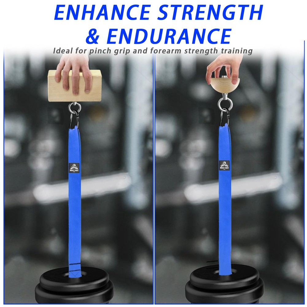 Pinch Grip Strength Trainer Set – Beech Wood Rectangle Block & Dual-Use Half ...