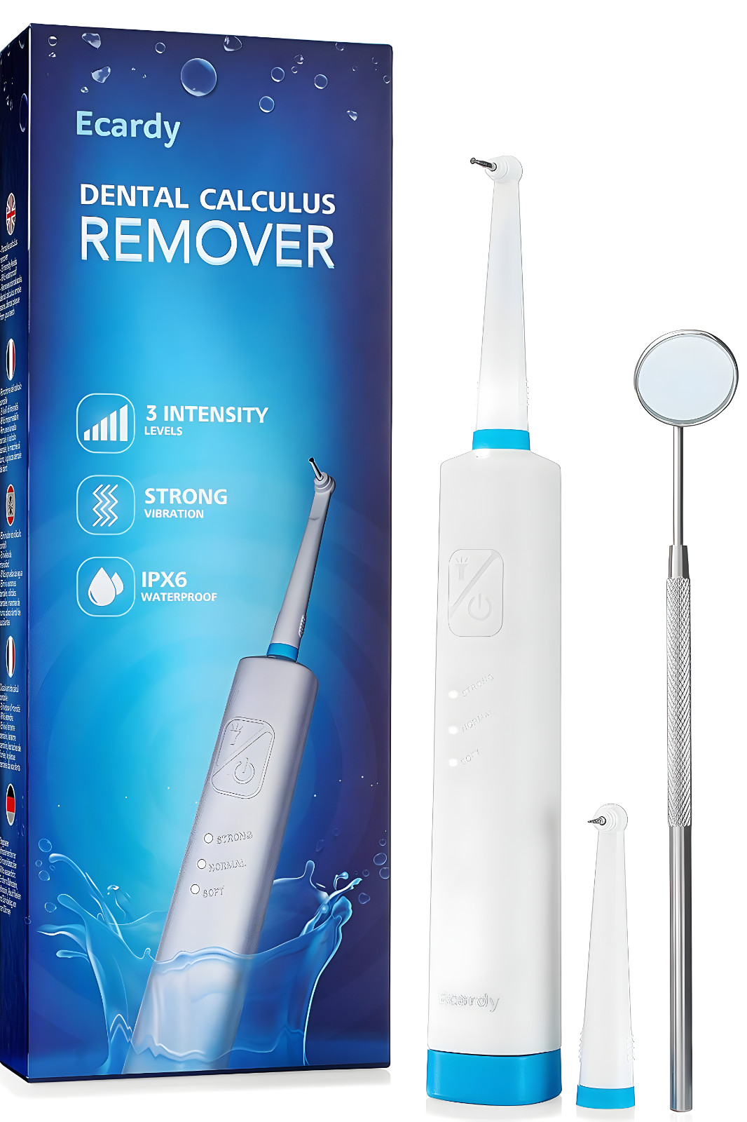 Ultrasonic Tooth Cleaner Kit Dental Plaque Calculus Stain Remover Teeth Cleaning