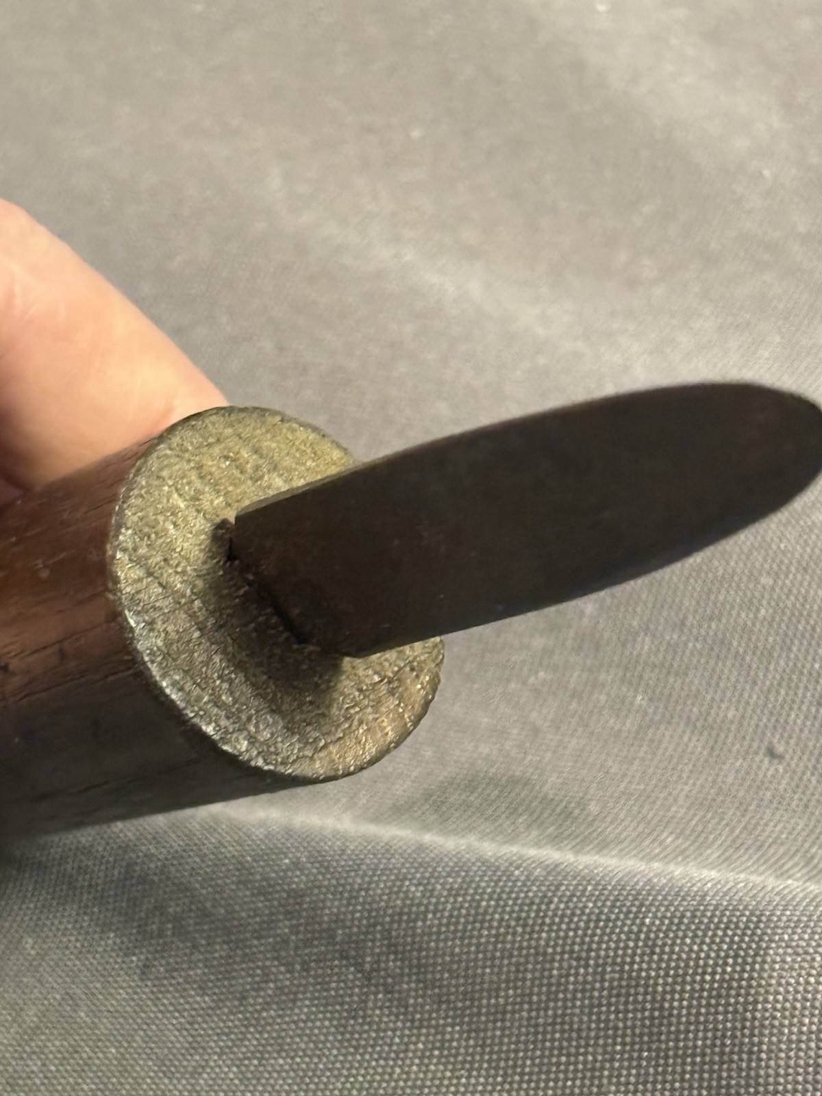 Antique Folk Art Rat Tail File Forged Knife Shank yankee ingenuity