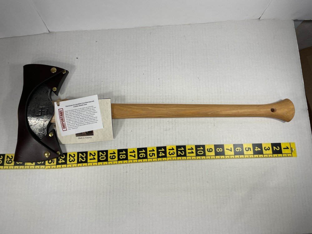 Hoffman Blacksmithing 28 inch Saddle axe with sheath new NWT