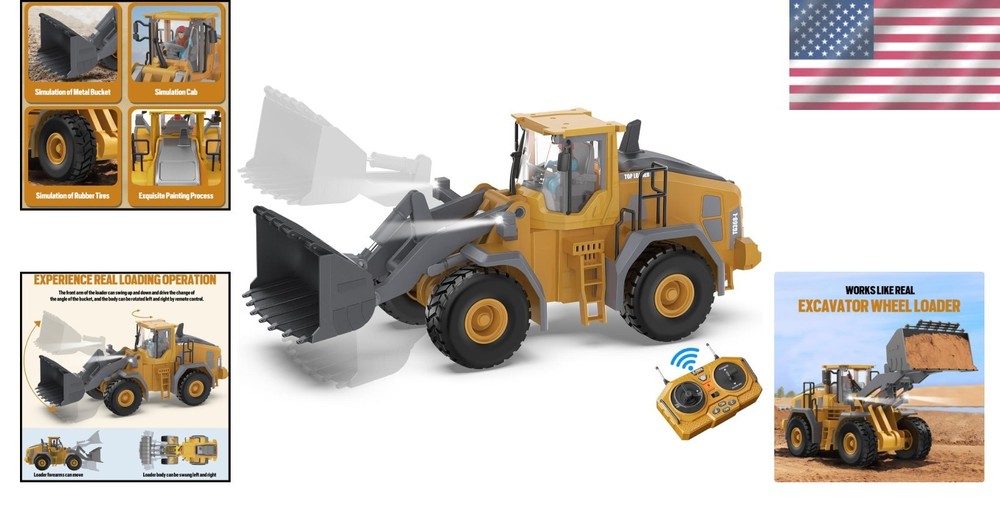 360 Rotation Remote Control Construction Truck
