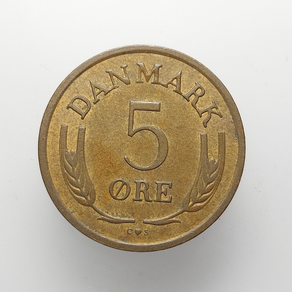 Denmark 5 Ore 1970 Coin I221