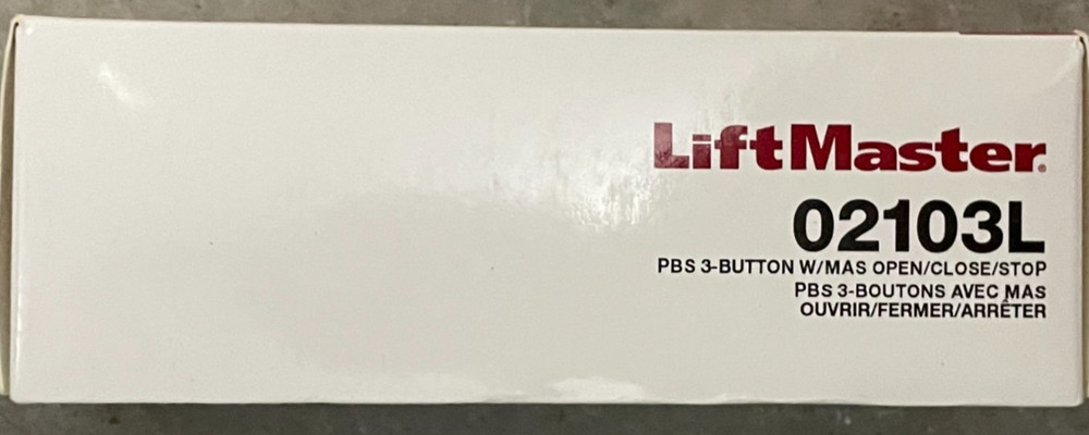 Liftmaster 02103L Control Station 3 Button Surface Mount Open Close Stop New