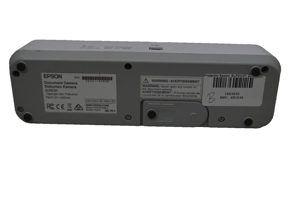 EPSON ELPDC07 Digital Document HD Camera Portable Visualizer