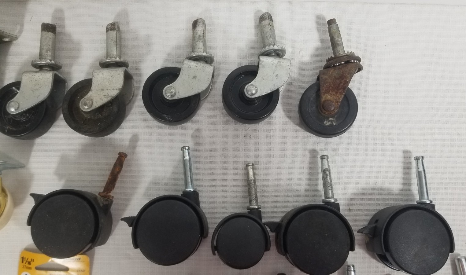Lot Of Furniture Caster Wheels For Parts Or Repair Some Antique